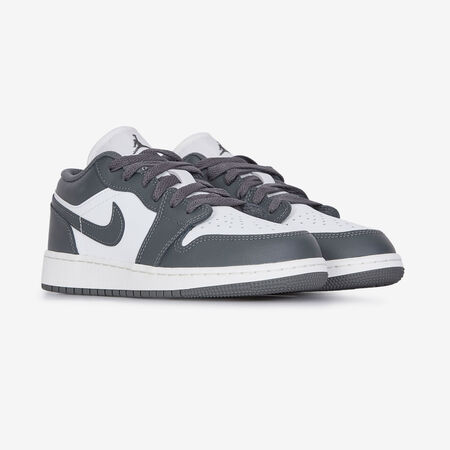 JORDAN AIR JORDAN 1 LOW GREY/WHITE JUNIOR