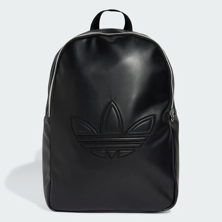 ADIDAS ORIGINALS Polyurethane Trefoil Outline Backpack Black UNISEX