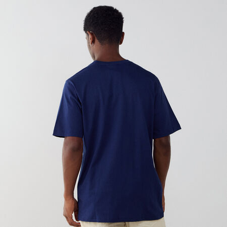 ADIDAS ORIGINALS TEE SHIRT ESSENTIAL NAVY BLUE/WHITE MEN