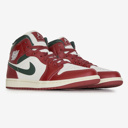 JORDAN AIR JORDAN 1 MID SE WHITE/RED MEN