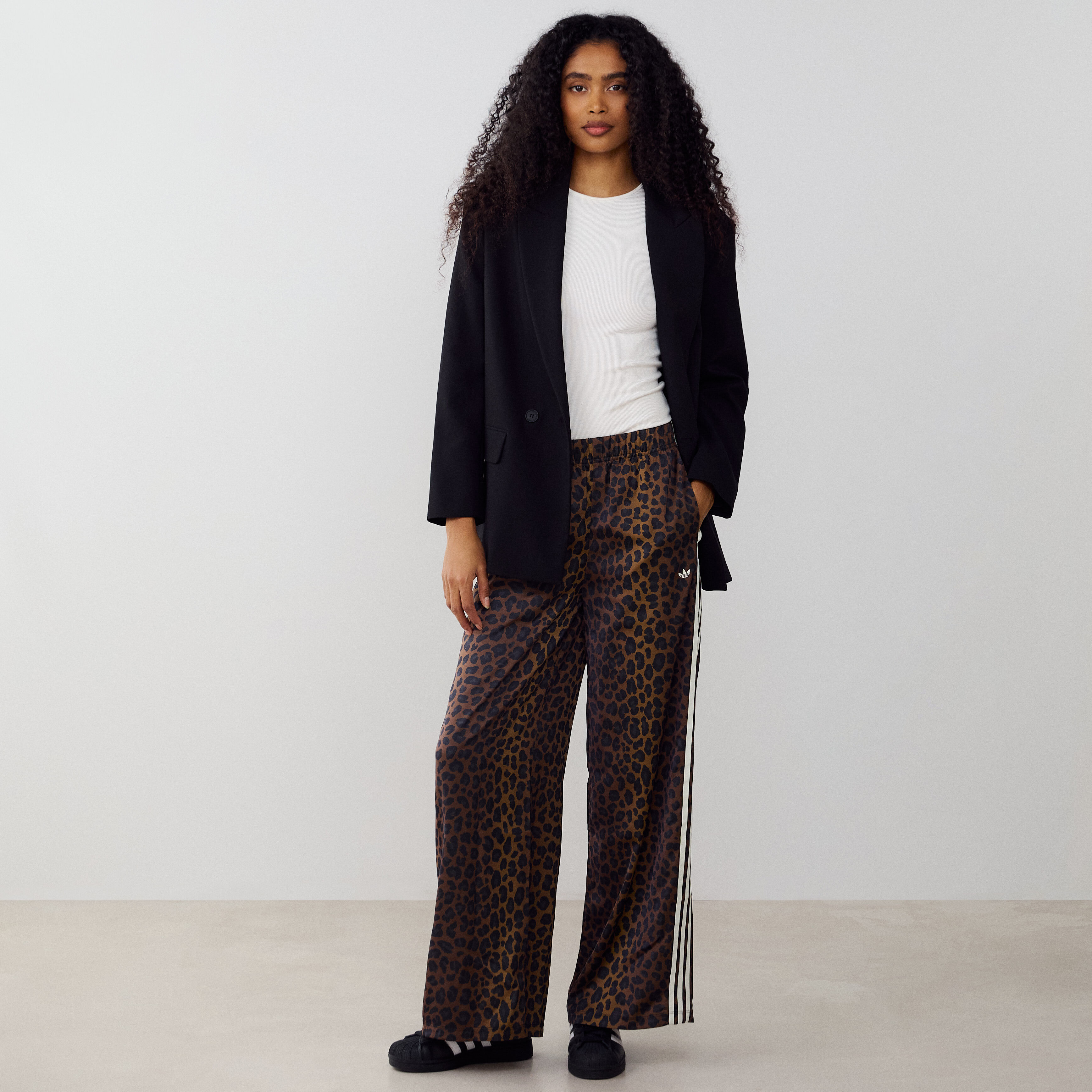 Pantalon satin jambes larges adidas Originals - vue 7