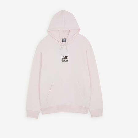 HOODIE BOSTON LOGO : PINK/BROWN