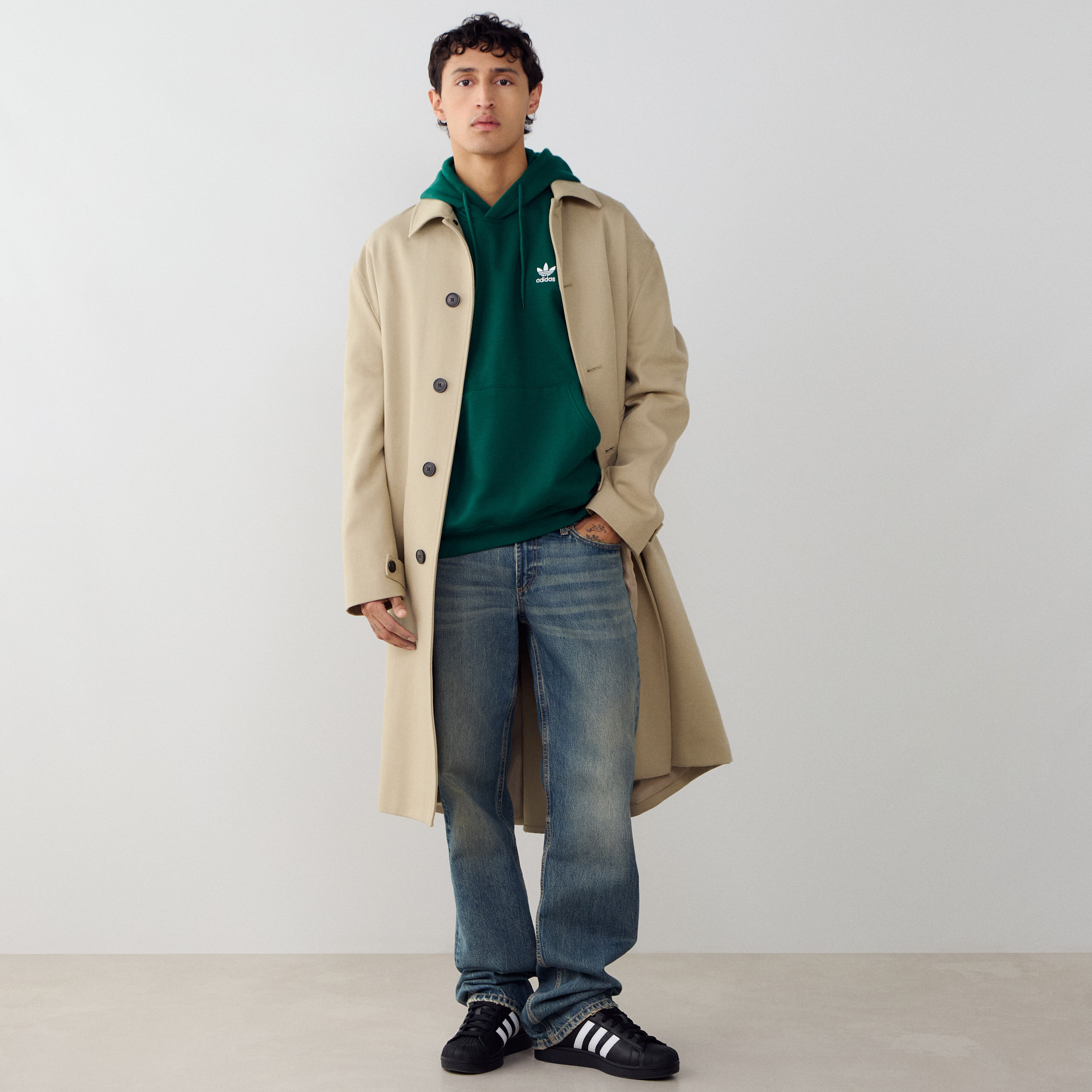 Hoodie Essential Trefoil - vue 3