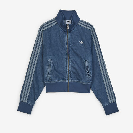 ADIDAS ORIGINALS JACKET FZ ADICOLOR DENIM BLUE/WHITE WOMEN