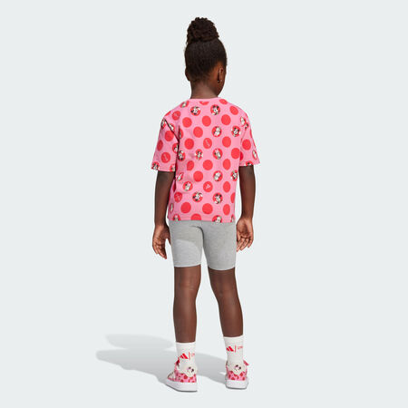 ADIDAS SPORTSWEAR ENSEMBLE T-SHIRT ADIDAS DISNEY MINNIE MOUSE Pink Fusion / Multicolor CADET
