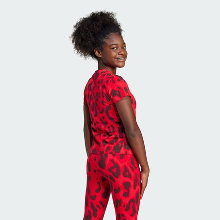 ADIDAS SPORTSWEAR T-shirt imprimé intégral Future Icons Enfants Pure Ruby / Better Scarlet / Aurora Ruby / Black JUNIOR