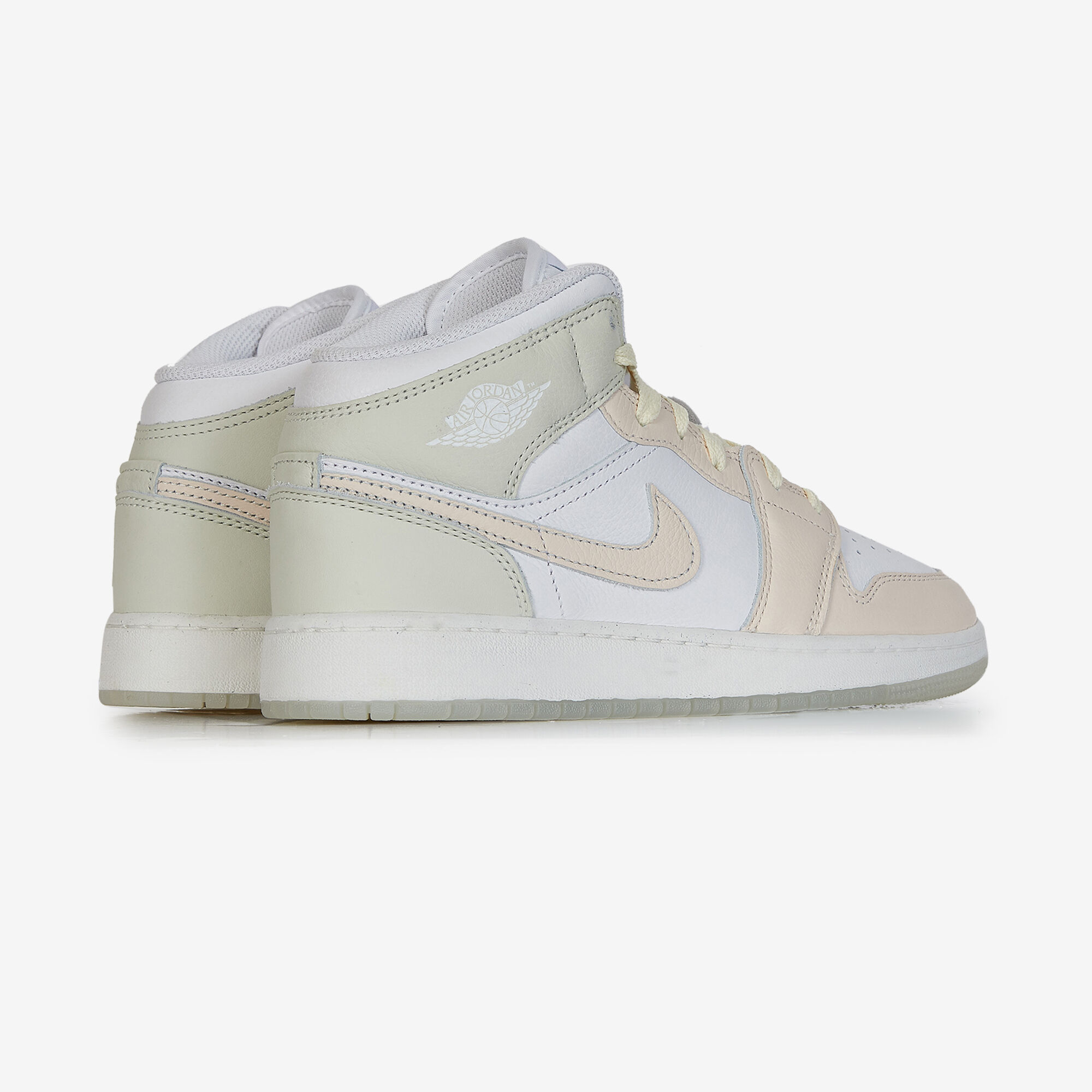Air Jordan 1 Mid  Rose/vert