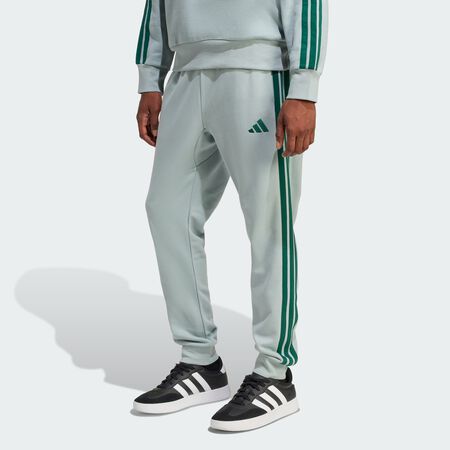 Essential 3-Stripes French Terry Pants : Wonder Sage / Collegiate Green