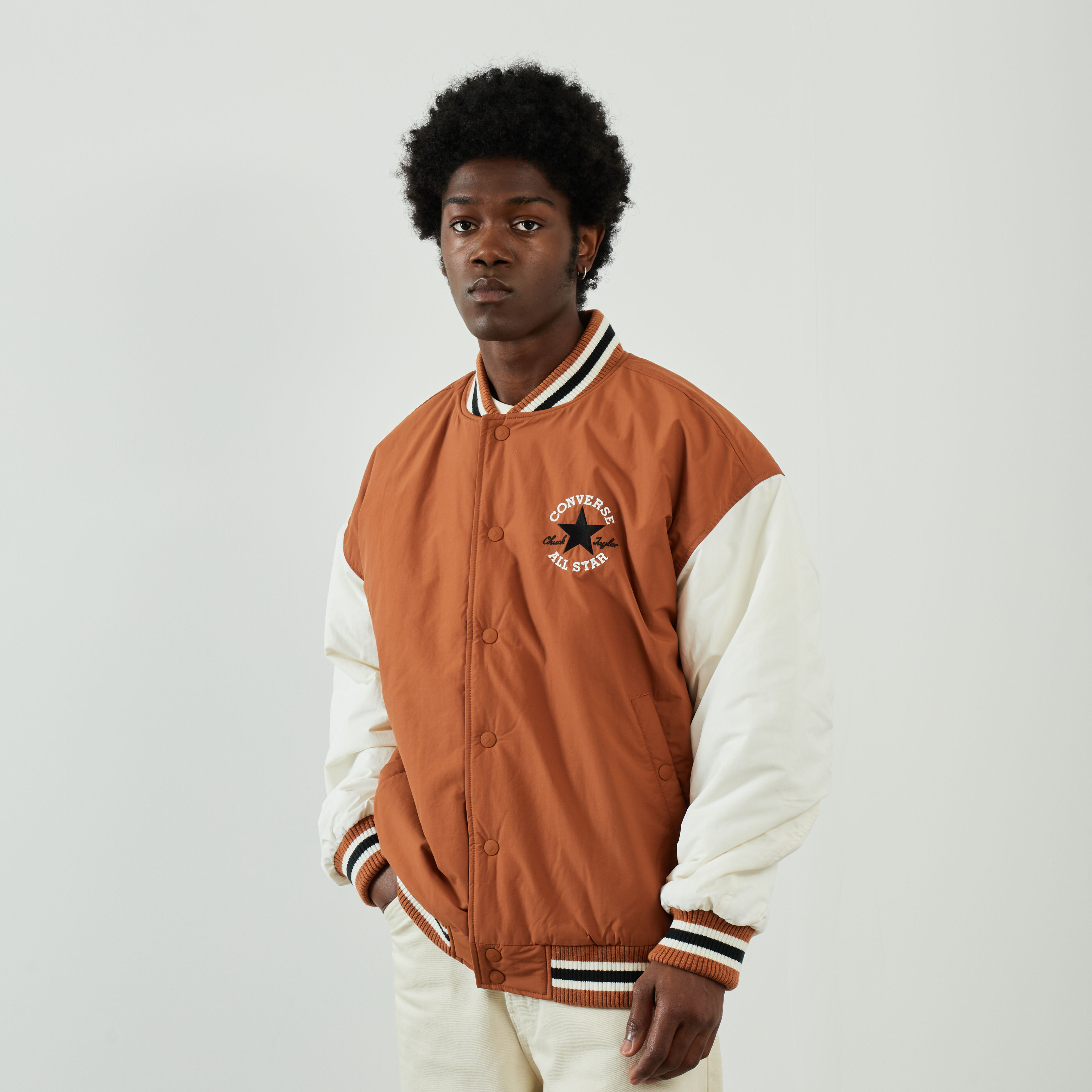 Converse mens baseball jacket discount