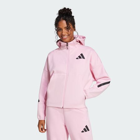 Veste à capuche entièrement zippée adidas Z.N.E. : True Pink