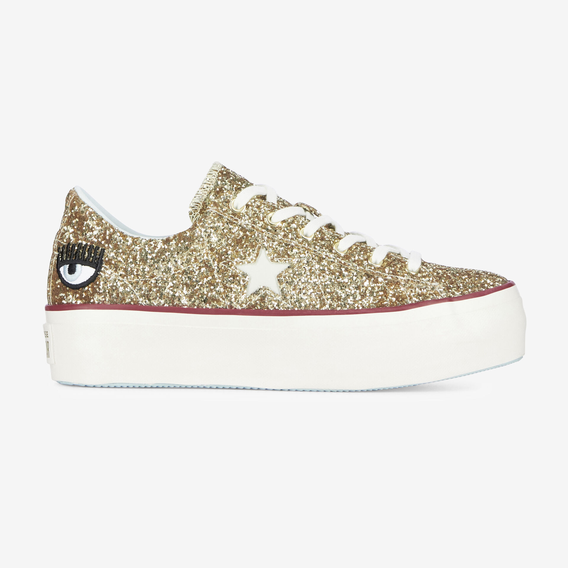 converse blanche et dore