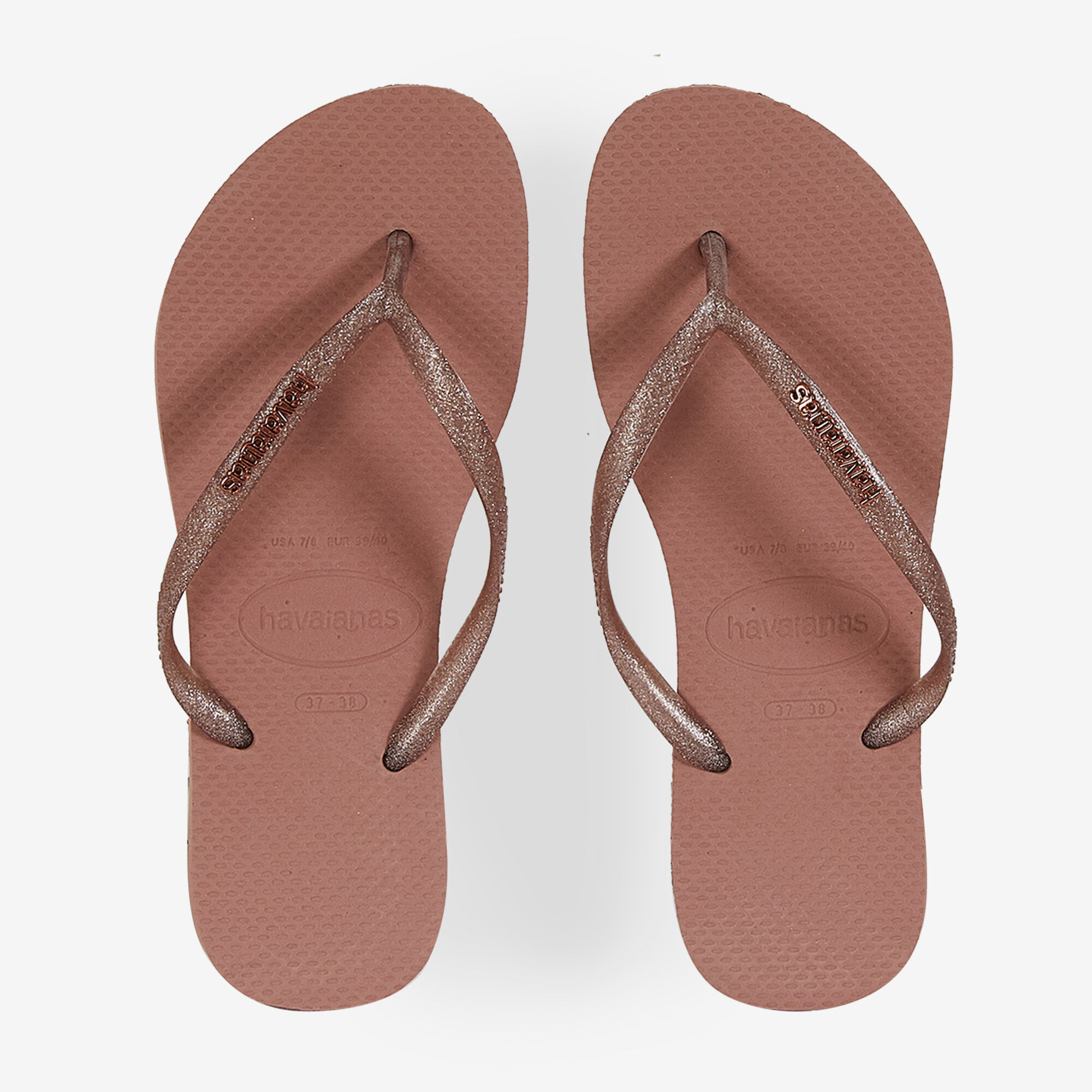Havaianas metallic rose gold hot sale