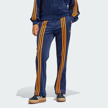 ADIDAS ORIGINALS 70s Velour Track Pants Night Indigo WOMEN