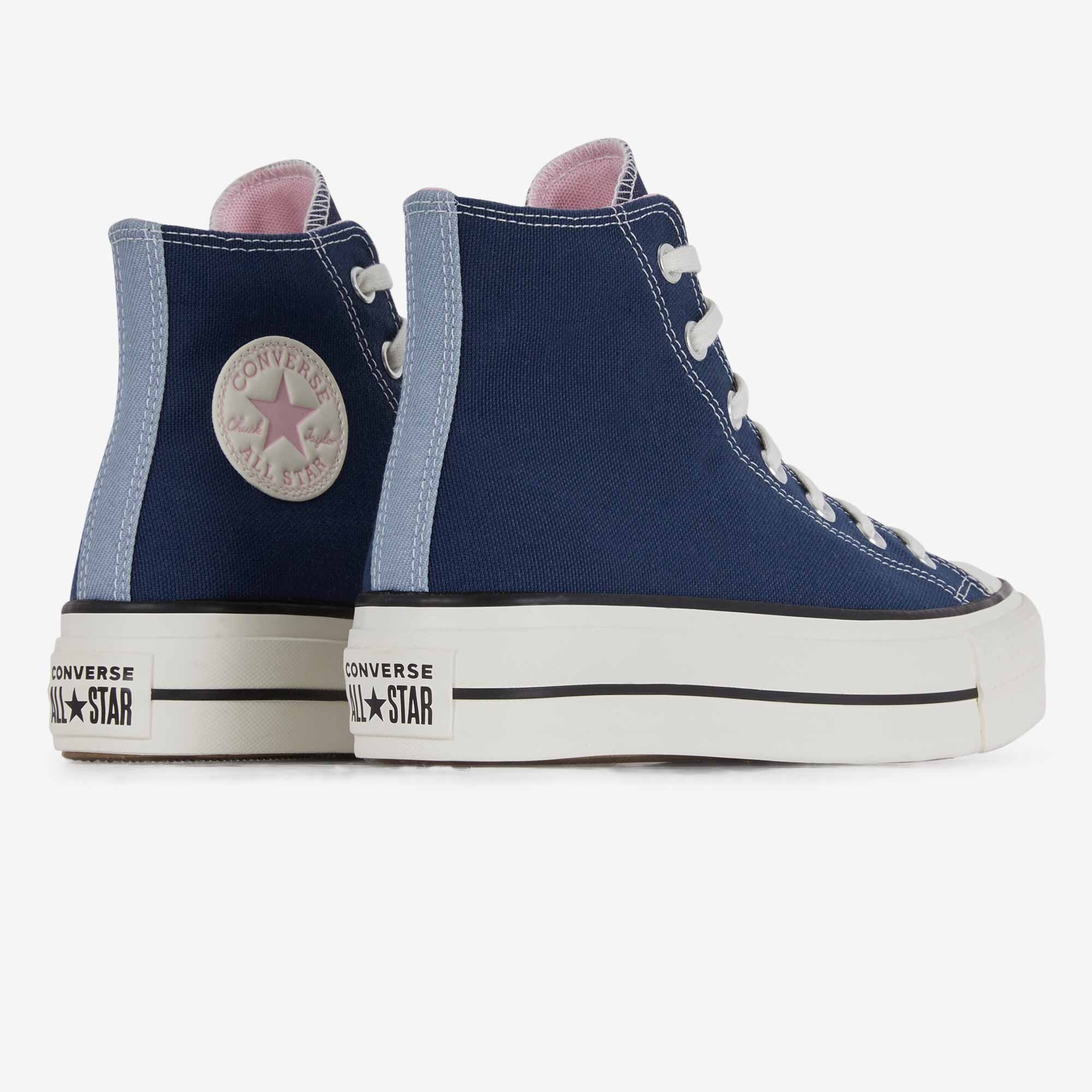 CONVERSE CHUCK TAYLOR ALL STAR LIFT HI DENIM NAVY BLUE SNEAKERS