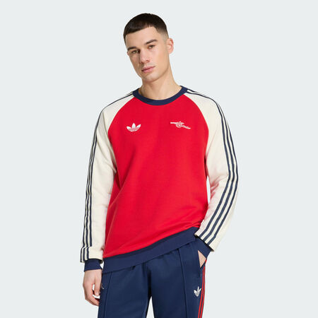 ADIDAS PERFORMANCE Arsenal FC OG Crew Sweatshirt Better Scarlet / Off White MEN