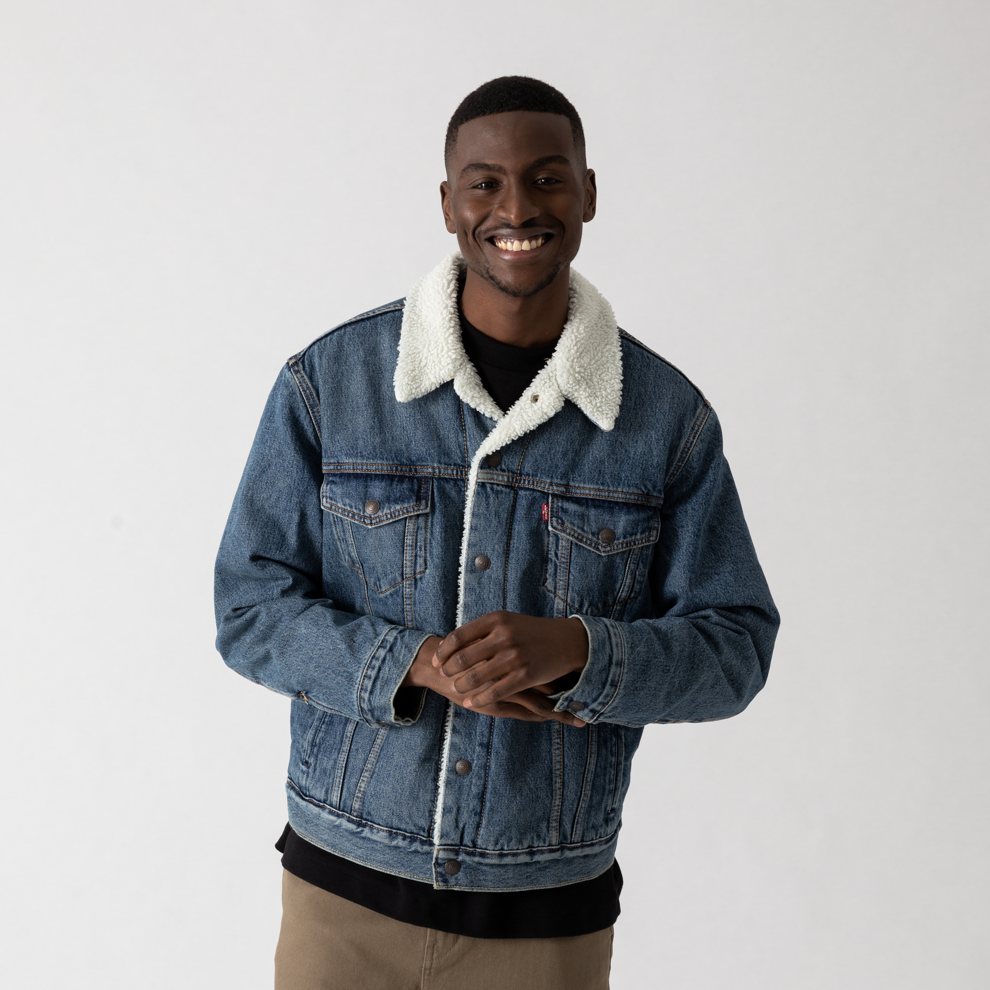 sherpa trucker jacket mens levis