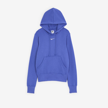 NIKE HOODIE CLUB CENTERED LOGO BLUE WOMEN