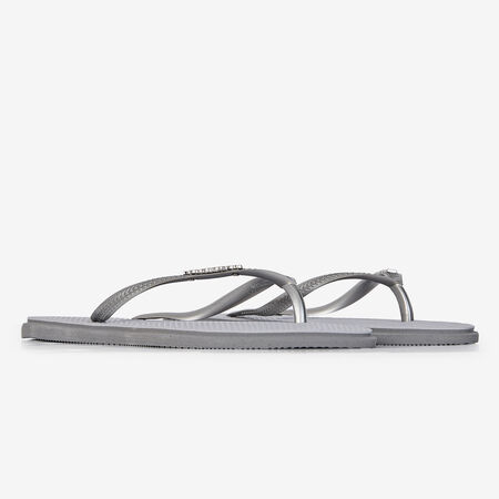 HAVAIANAS SLIM POINT ARGENT FEMME