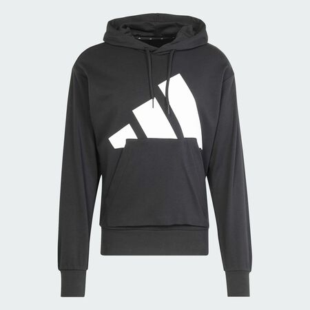Essentials Big Logo French Terry Hoodie : Black / White