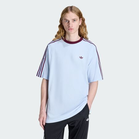 ADIDAS ORIGINALS BRITCORE SHORT SLEEVE RINGER T-SHIRT Crystal Sky MEN