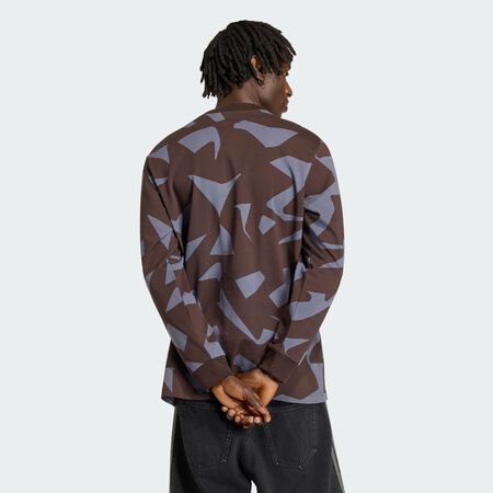 ADIDAS ORIGINALS AMG CAMO LONG SLEEVE Top Aurora Coffee / Aurora Onix MEN
