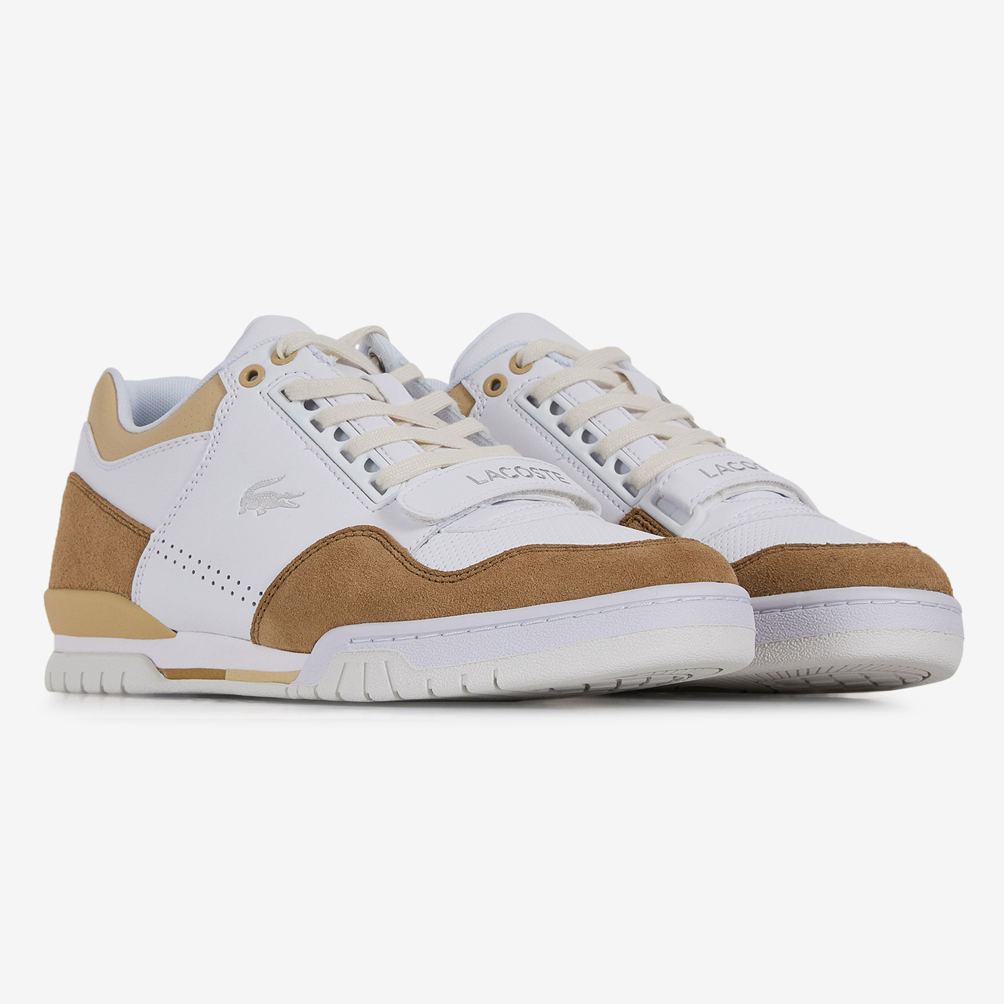 LACOSTE MISSOURI WHITE BROWN SNEAKERS MEN Courir