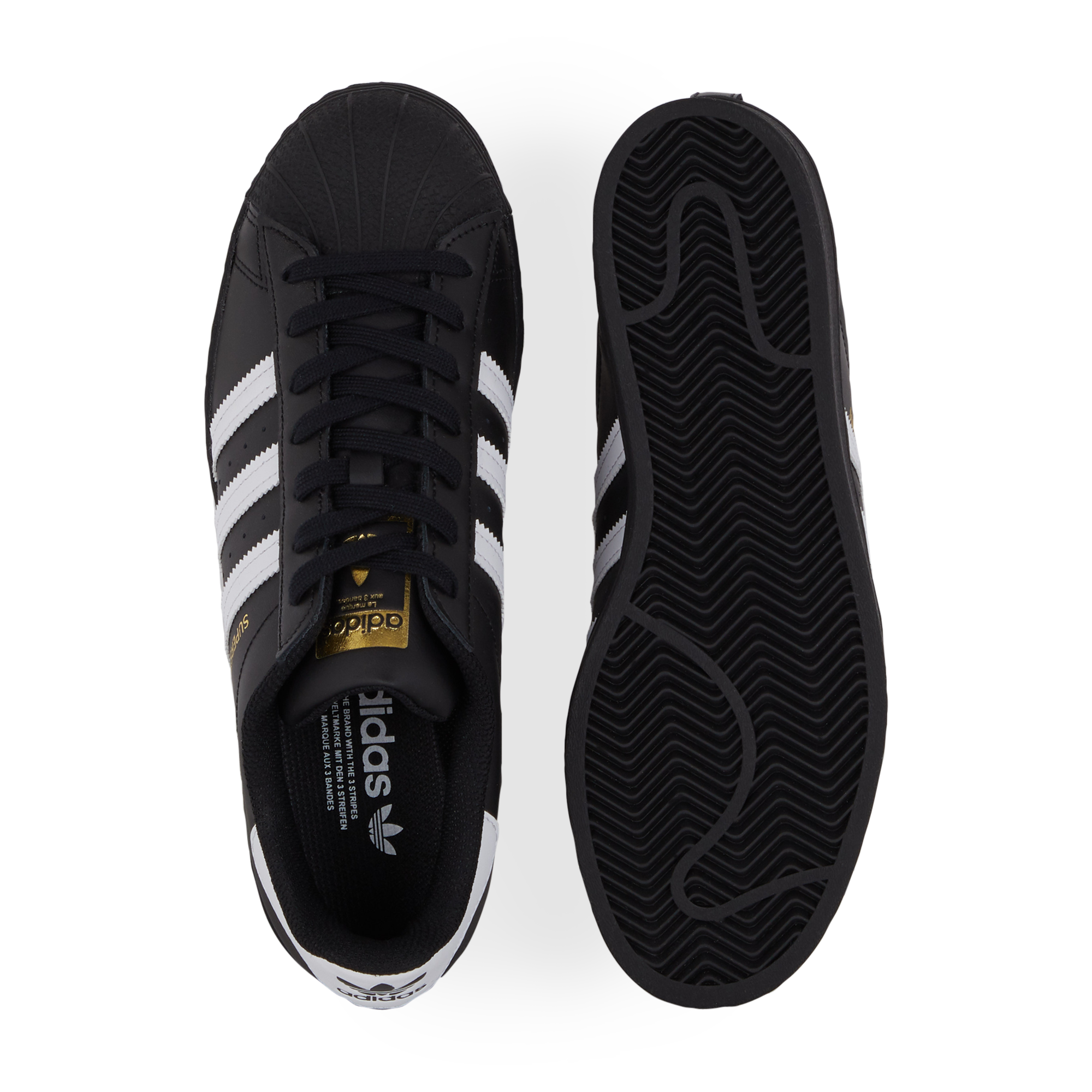 super star blanc noir