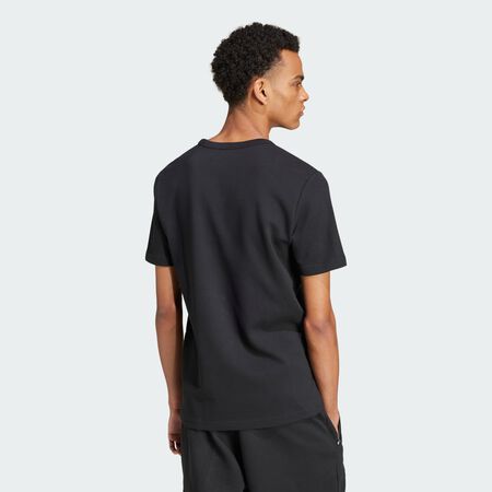 ADIDAS ORIGINALS T-shirt gaufré Trèfle Essentials Black HOMME