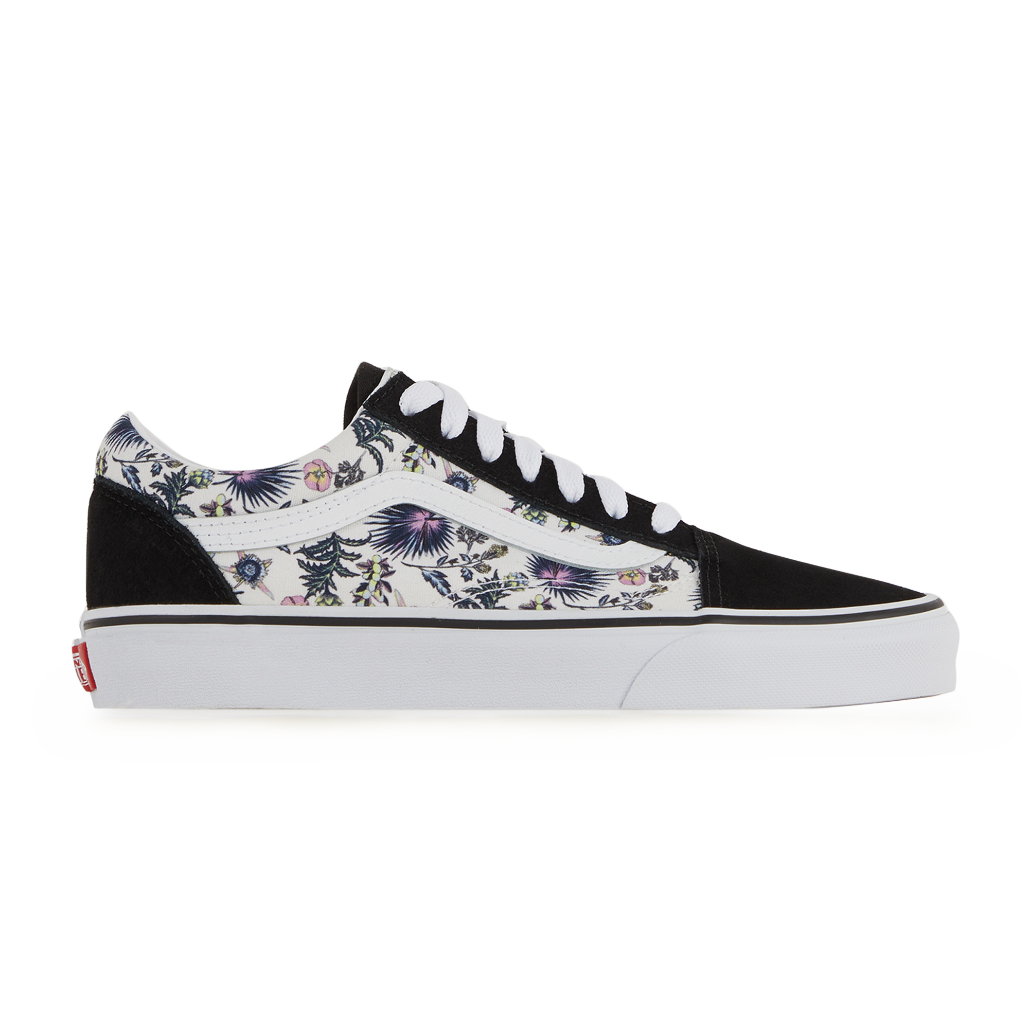 floral vans black