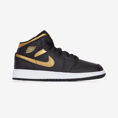 JORDAN air jordan 1 AIR JORDAN 1 MID BLACK/GOLD JUNIOR