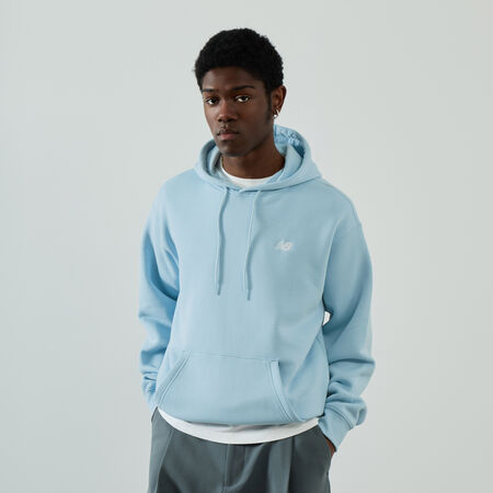 NEW BALANCE HOODIE SMALL LOGO SKY BLUE MEN