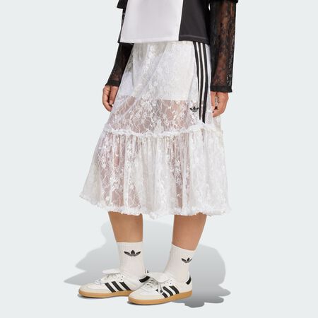 jupe en dentelle adidas Originals : White