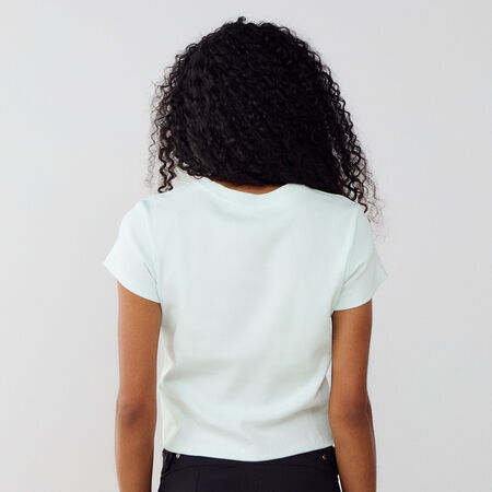 NIKE TEE TIGHT RIB VERT FEMME