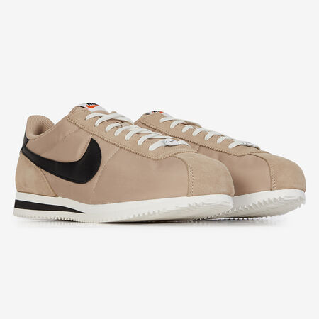 NIKE cortez CORTEZ NYLON BEIGE/NOIR HOMME