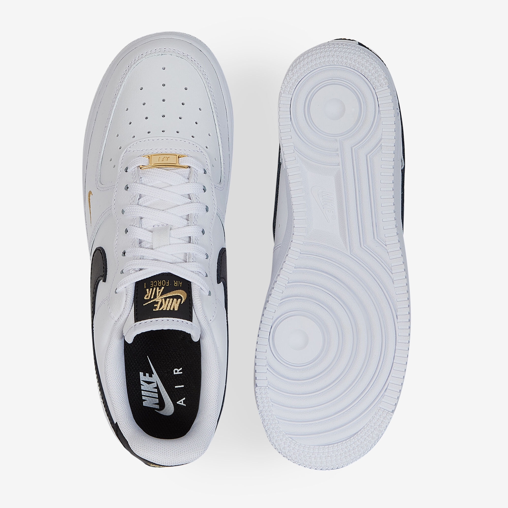 Air Force 1 Low Mini Swoosh  Blanc/noir