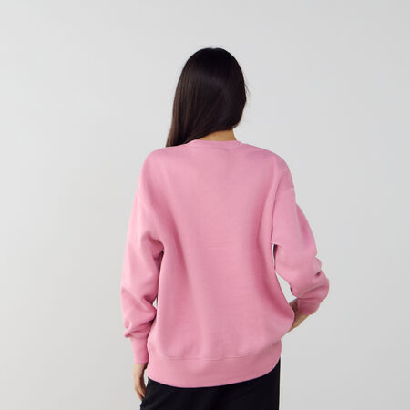 NIKE SWEAT CREW PHOENIX LONG OVERSIZED PINK/WHITE WOMEN