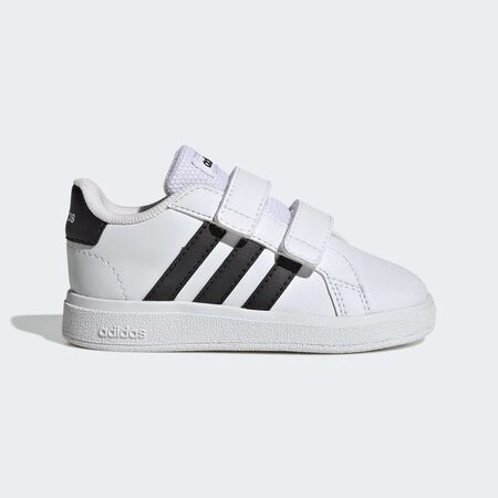 Chaussure à scratch Grand Court Lifestyle : Cloud White / Core Black / Core Black