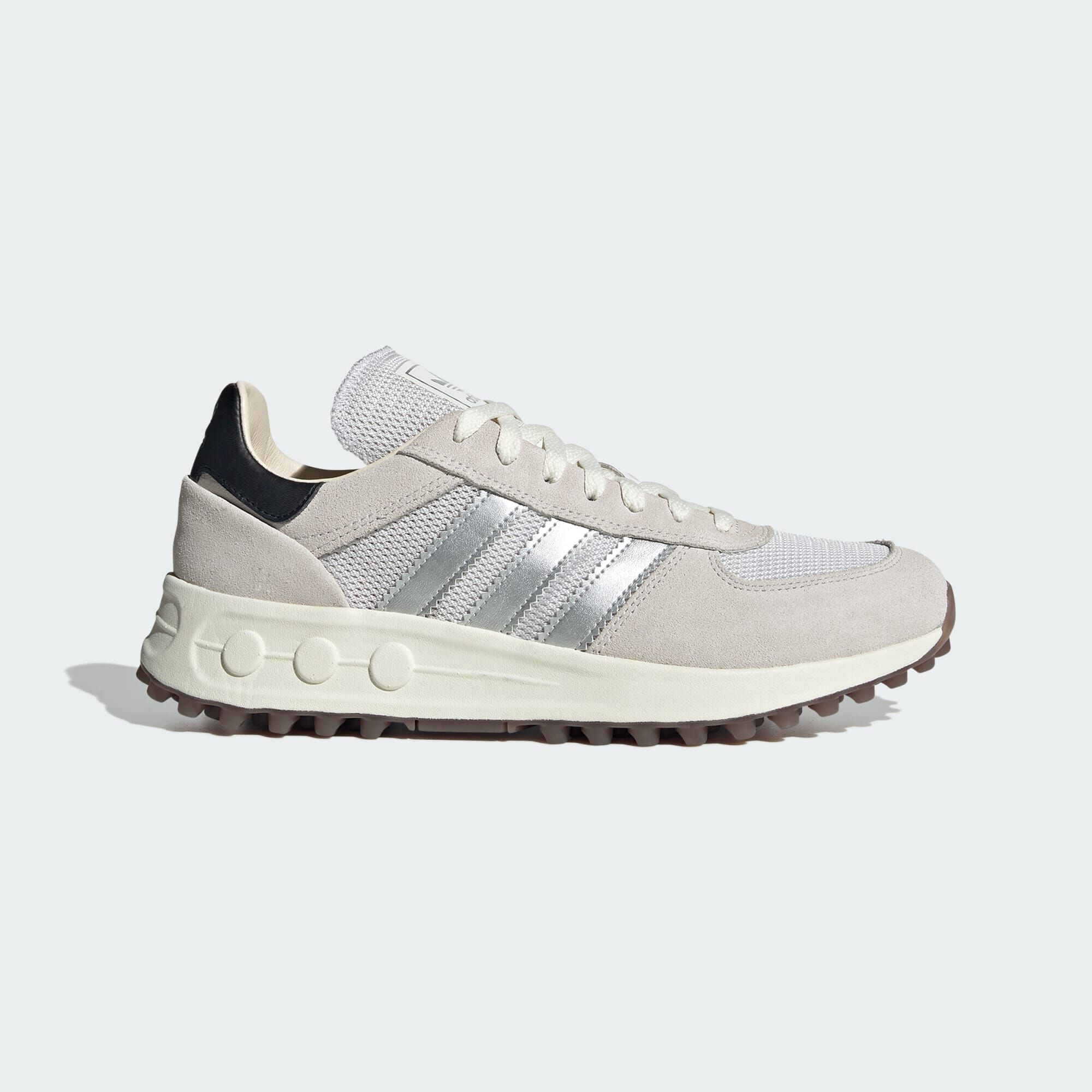 ADIDAS ORIGINALS LA TRAINER LUX Shoes Crystal White Silver Metallic Core Black SNEAKERS UNISEX Courir