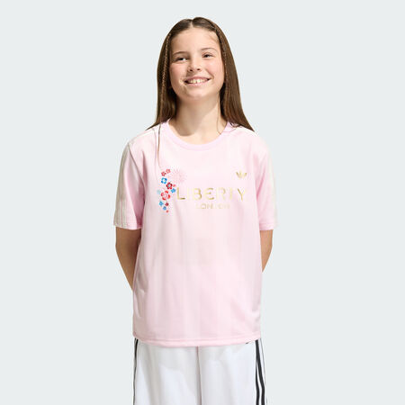 ADIDAS ORIGINALS T-SHIRT C&OElig;UR SLIM 3&nbsp;BANDES Cream White CADET