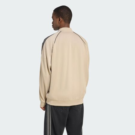 ADIDAS ORIGINALS VESTE DE SURVÊTEMENT AMPLE SST ADICOLOR CLASSICS Stone Khaki / Black HOMME
