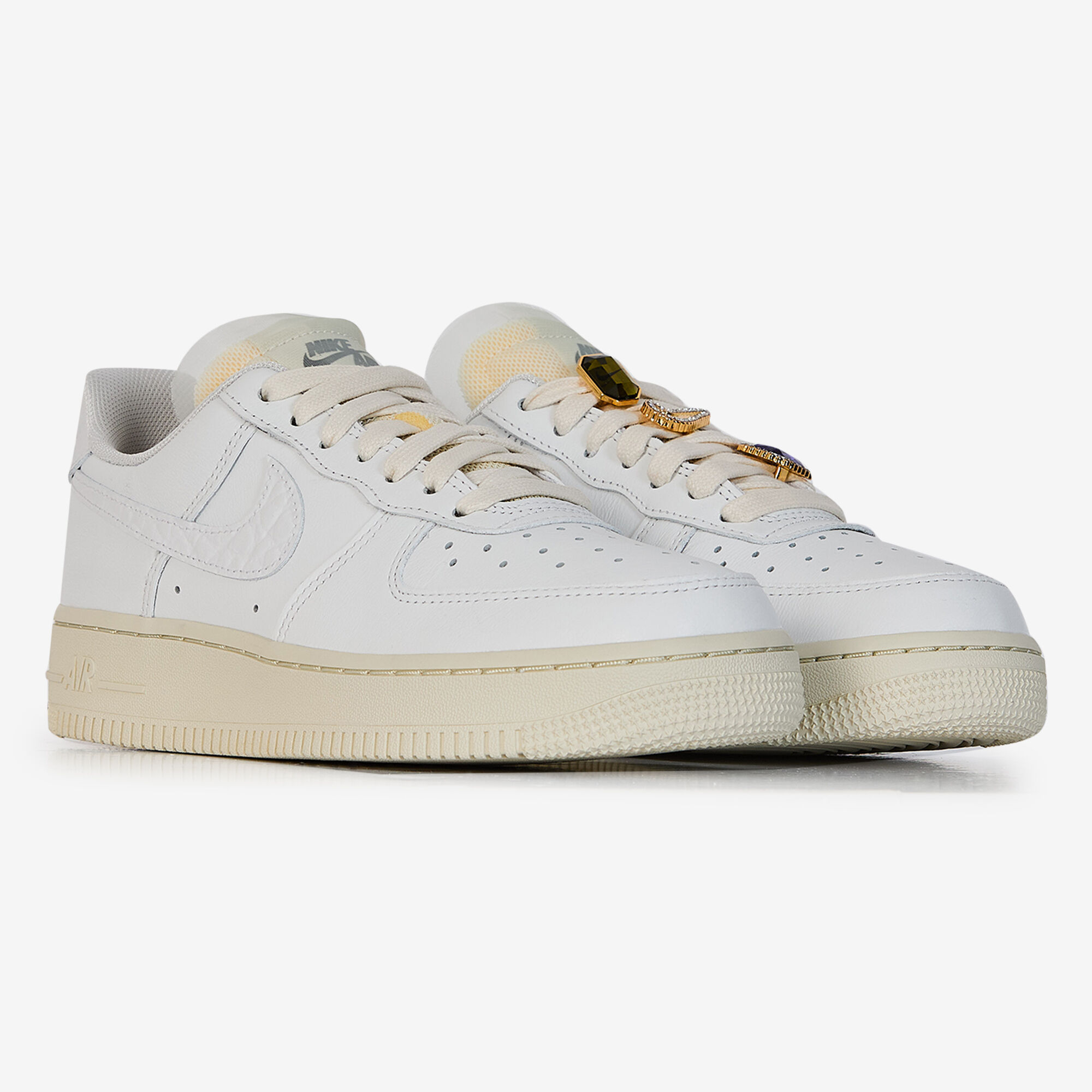 Air Force 1 Low Jewel  Blanc/or