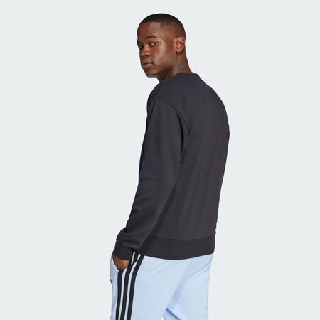 ADIDAS SPORTSWEAR Essentials Big Logo French Terry Sweatshirt Black / White MEN