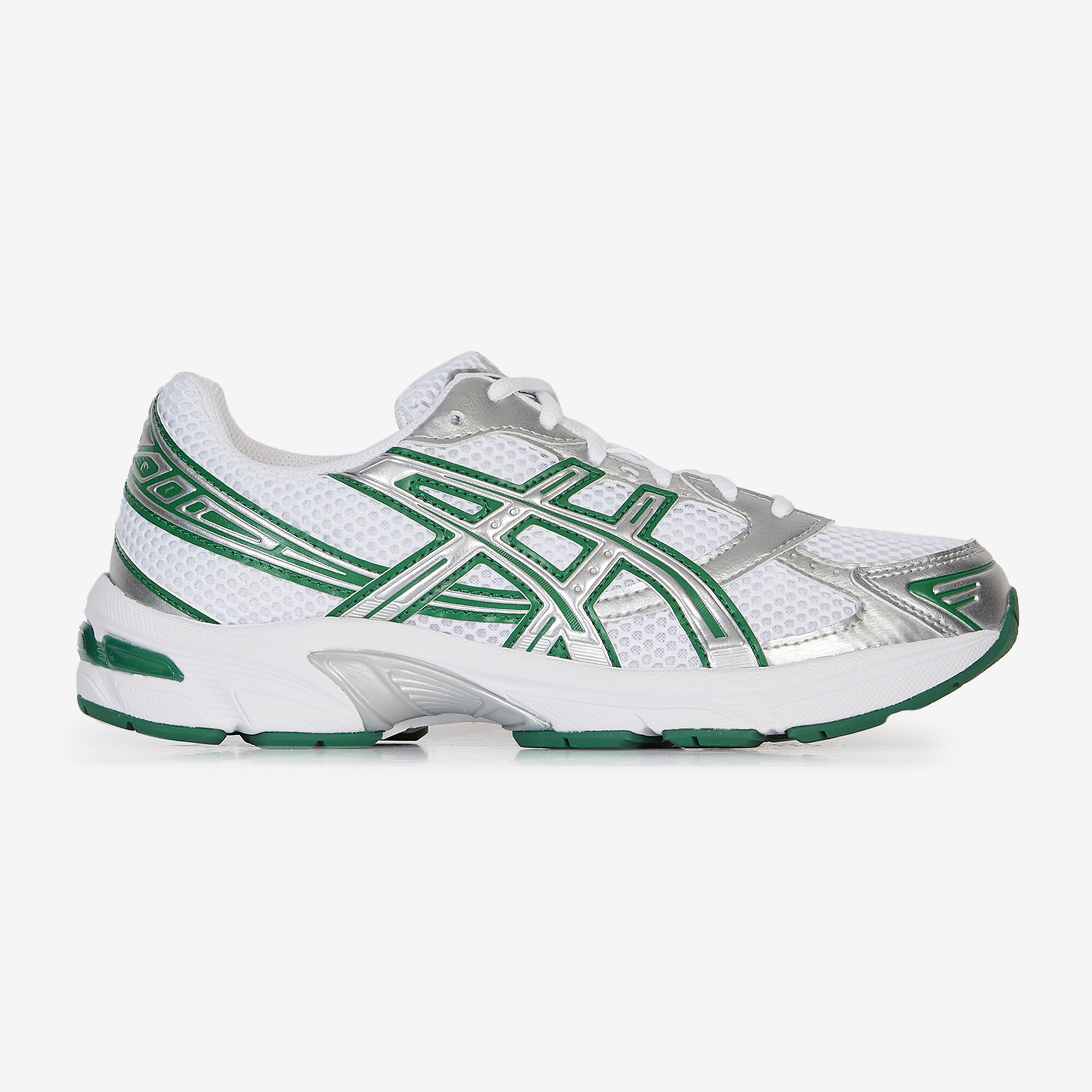 ASICS GEL 1130 BLANC VERT SNEAKERS FEMME LACETS Courir