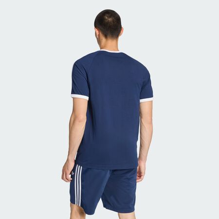 ADIDAS ORIGINALS T-SHIRT SLIM RINGER À 3 BANDES Night Indigo HOMME