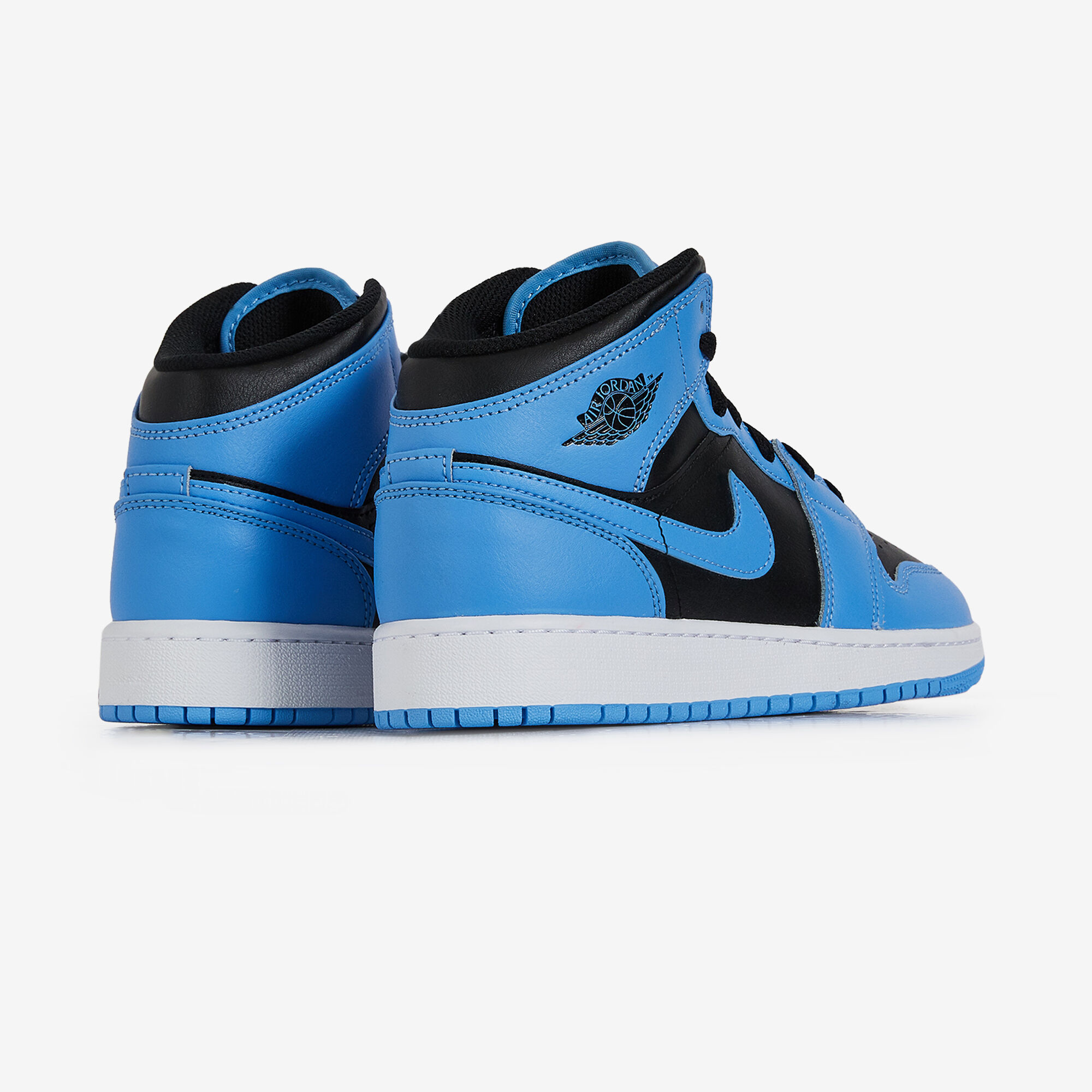 Air jordan 1 on sale mid bleu et noir