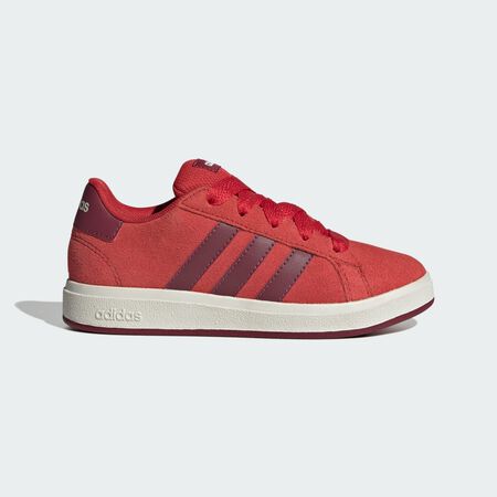 Grand Court 00s Shoes Kids : Red / Cloud White / Core Black