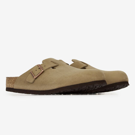 BIRKENSTOCK boston BOSTON LEATHER TABACCO BROWN GRIS HOMME