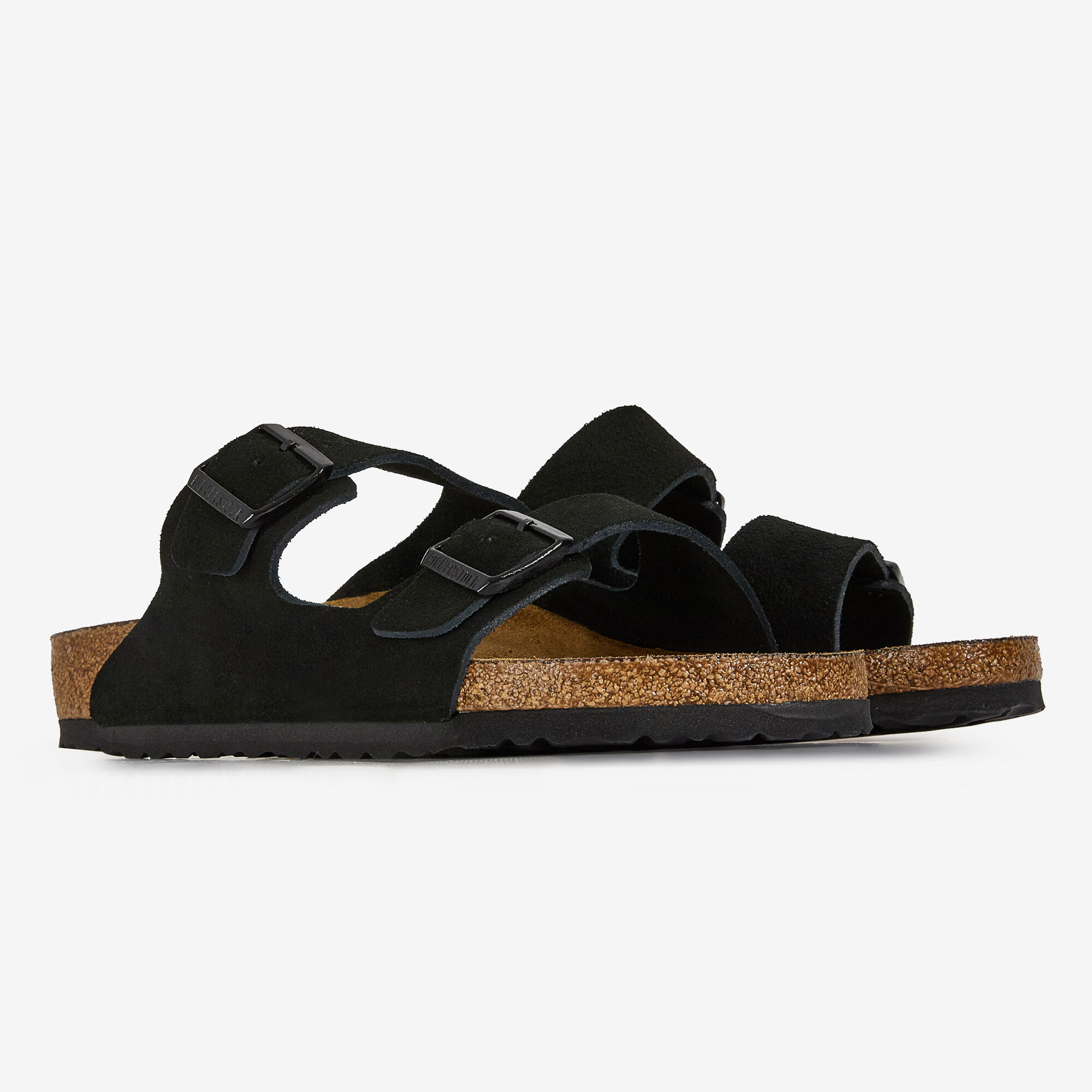 Birkenstock arizona suede noir sales