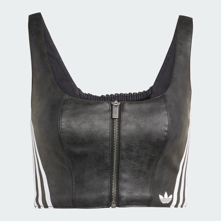 ADIDAS ORIGINALS Haut matière synthétique Adilenium Season 3 Vintage Black FEMME