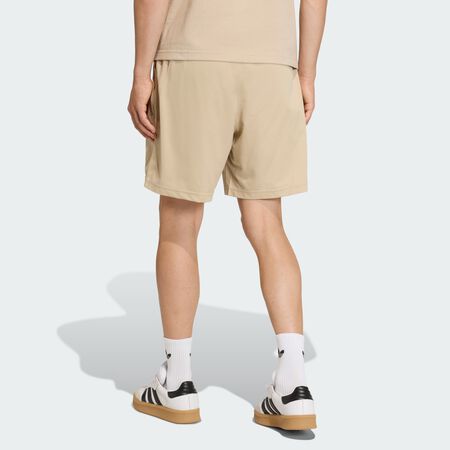 ADIDAS ORIGINALS SHORT MESH TREFOIL ESSENTIALS Stone Khaki HOMME